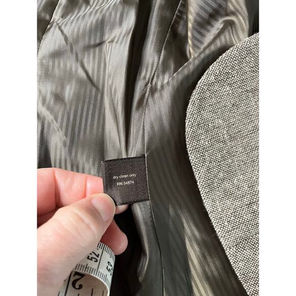 The Limited Vintage Y2K Tweed Wool Blend Old Money Style Neutral Blazer - Picture 10 of 10